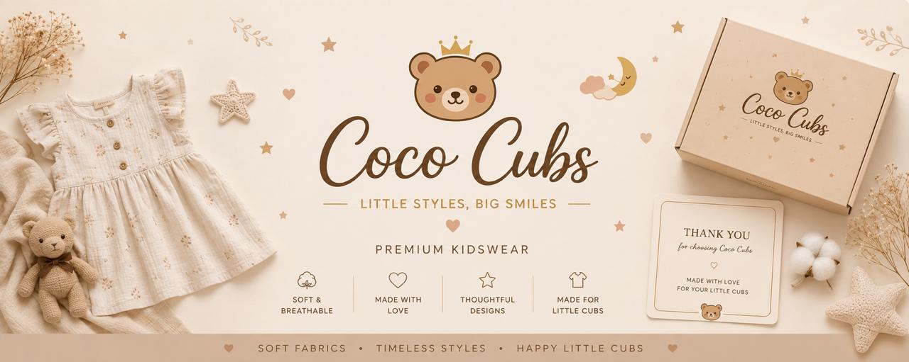 CocoCubs โ Little Styles, Big Smiles ยท Premium Kidswear